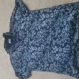 Lucky Brand Blue Henley